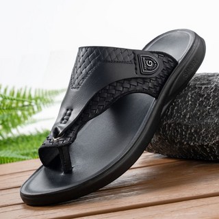 男士新款編織人字拖，防滑耐磨休閒涼鞋