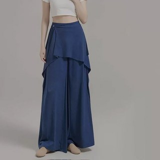 페이준 여성 댄스 와이드 팬츠 방귀 커튼 치마바지 클래식 팬츠 긴바지 랩스타일 트레이닝복 LN693