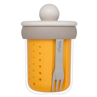 보이오 후르츠팟 과일 샐러드 도시락통 밀프랩 용기 미니 비즈링 푸르트 컵, 1개, 카카오살구