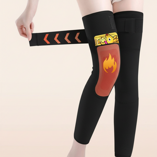 [핫팩아대] 로제티카 발열 핫팩넣는 무릎보호대 포켓 온열찜질 아대, 블랙