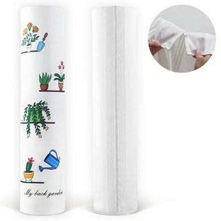 3중직 스탠드 원형 에어컨 커버 35x195 가든, 원형(35x195)-가든, 원형(35x195)-가든