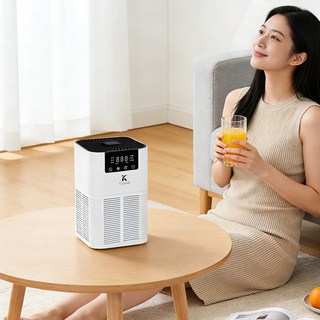 Cygoah 저소음 공기청정기 3중 필터링 음이온 수면 향료 추가 가능 33평 형, 화이트, GL-K805