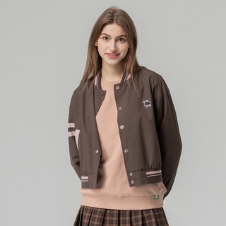 moz瑞典 駝鹿 學院 防風外套 (巧克力) 短版 女款