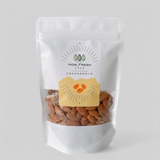 ※好青堅果※無調味低溫烘焙杏仁果※每日新鮮烘烤※絕對新鮮※無油耗味※100%無添加※好青堅果官方直營※, 1個, 袋裝135克