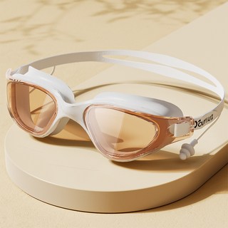 泳鏡高清防水防霧大框游泳眼鏡成人男女泳鏡游泳專業裝備, 1個, 如圖