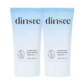 [딘시] 프리미엄 비건 액티비티 선크림 SPF50+PA++++50ml, 2개, 50ml