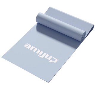 MUSI拉力繩彈力帶瑜珈帶，一條練全身，28/36磅健身彈力帶，阻力帶美背居家健身，瑜珈皮拉提斯, 瑜珈拉力帶-36磅晨霧藍, 1個