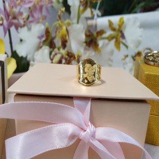 로디우스골드 돌반지 금수저 순금 반돈 한돈 1g 24K 아기 첫돌 천사