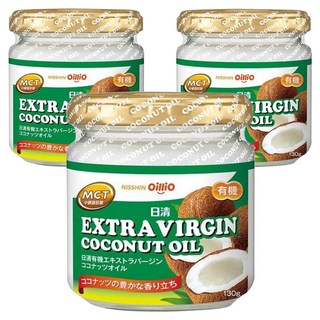 NISSIN 日清 日清OilliO 日清OilliO 特級初榨椰子油 130g 2包, 3個