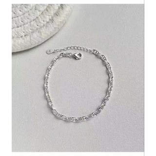 【豬鼻子 輕手鏈 NO.191】990純銀情侶款開運招財簡約手鍊