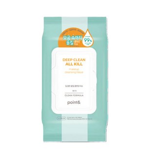 애경 포인트앤 딥클린 저자극 클렌징티슈 약산성 올인원 80매 3개, 1개, 80매입