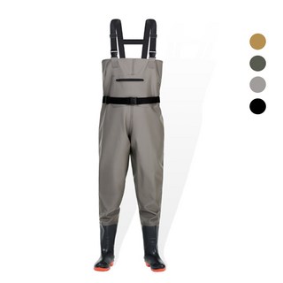 G-Stuff 갯벌 해루질 낚시 가슴장화 전신 갯벌체험옷, 245, 그레이