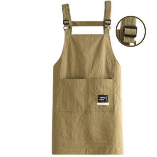 오유핏 남녀공용 길이조절 버클형 방수 앞치마, 1개, 카키베이지