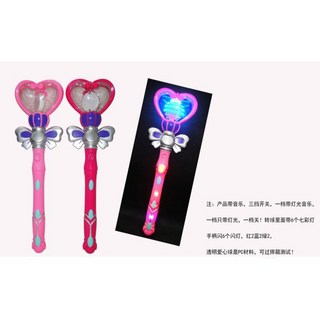 魔法棒 仙女愛心旋轉棒 轉球棒 燈光音樂 燈籠 元宵節 【CF146592】, 隨機出貨, 1個