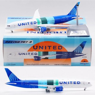 RBF 絕版 IF 金屬 1:200 United 787-9 IF789UA0125 飛機模型, 1個