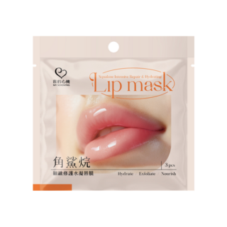 我的心機 角鯊烷細緻修護水凝唇膜, 1組, 3入