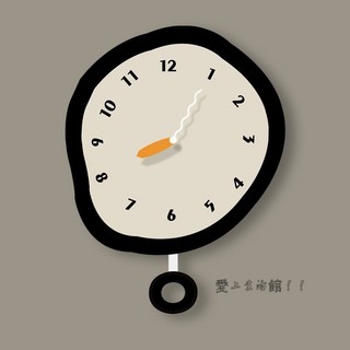 創意設計感藝術時鐘鬧鐘，百看不厭稀奇古怪極簡風，網紅家用現代打孔簡約鐘錶，客廳掛鐘掛墻靜音時尚創意時鐘, 不規則D款,12英寸【寬29*高38厘米】