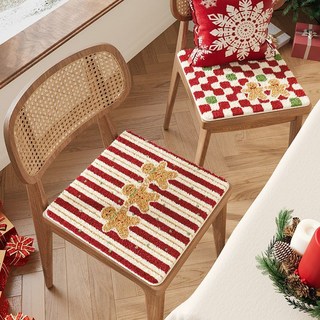 新款聖誕節坐墊椅墊，辦公室家用加厚坐墊，秋冬專用軟墊板凳