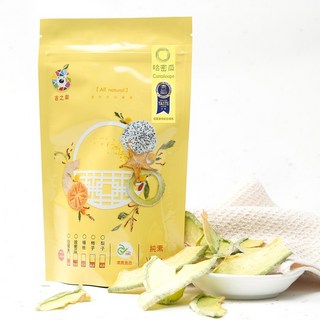吉之果 鮮果乾-哈蜜瓜果片 天然健康無添加 Q彈有嚼勁, 50g