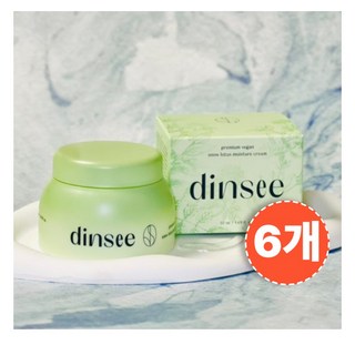 [정품]딘시 프리미엄 비건 눈연꽃 히알루론산 수분크림 dinsee, 6개, 50ml