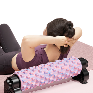 글로윅 스탠드 3D 롤링 돌기 폼롤러 흡착식 지압 마사지 폼롤러, 1개, 핑크