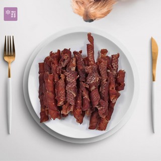 안심 오리가슴살 말이롤 강아지 육포 간식 180g 2개, 2세트