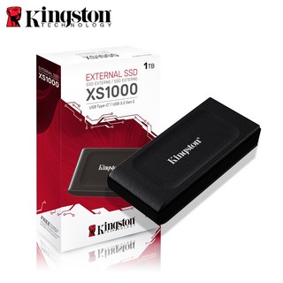 金士頓 XS1000 USB 3.2 Gen 2 外接式高速行動固態硬碟 Portable SSD, 1TB, Black, 1TB