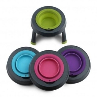 맛있는 식기 L 반려견 야외활동 그릇 스낵 간편먹거리 밥그릇 식사용 폴딩형 물그릇 85998EA 1(PC), 1개