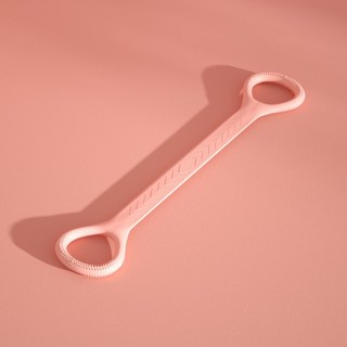 八字拉力繩 練肩瘦背彈力帶 硅膠健身瑜伽拉力繩 美背擴胸, 粉色（20磅）, 1個