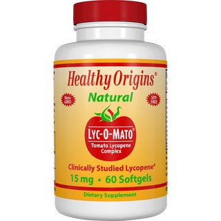 Healthy Origins Lyc-O-Mato番茄萃取紅素複合軟膠囊 15mg, 60顆, 1罐