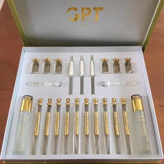 24K 골드 페이셜 에센스 흡수성 활성 콜라겐 실크 실 세트 주름 방지 노화 화이트닝 모이스처라이징 쉐이핑, [05] Luxury Gold Care Kit