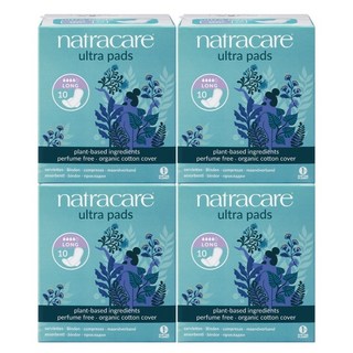 나트라케어 대형 10매 4팩 유기농 면생리대 산모패드, 대형/슈퍼
