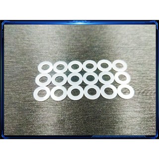 【瘋螺絲】墊片專區 M4 M5 M6 M8 尼龍墊片/風鏡墊片/車殼墊片 CNC鋁墊片/橡膠墊片/銅墊片, 1個, 尼龍墊片M4