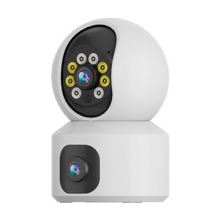 YOOSEE 無線監視器 雙鏡頭 5G WIFI 彩色夜視 攝影機 網路監視器 鏡頭 手機遠端360監控 對講通話 錄影, 1個, 2K雙鏡頭600萬廣角監視器,無, Q5S PRO