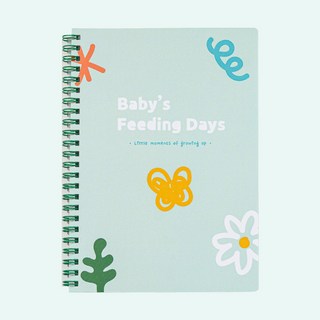 루모 쓰기편한 아기 수유노트 수유일지 A5, 1개, 민트