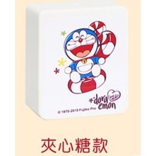 多啦A夢 小叮噹印章 3x1cm 方塊連續章 實名制/姓名/衣物印章 (附贈墨水 二天內出貨), 1個, 4-夾心糖款,一般防水光敏印油(只能蓋紙上)