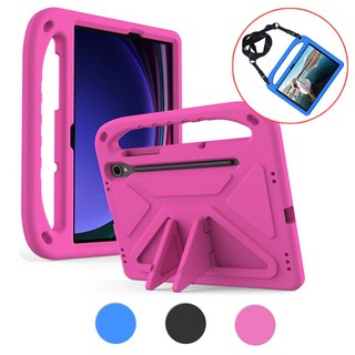 갤럭시탭 S10 FE / S9 (FE) / S8 / S7 에바폼 케이스 갤탭 커버 (스트랩 증정), 갤럭시탭 S9/S8/S7 공용, 핑크