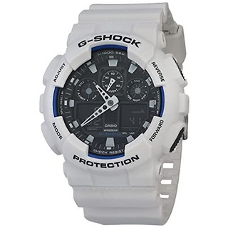 미국 직배송 Casio Mens GA-100 XL Series G-Shock Quartz 200M WR Shock Resista White/Black B005OS7O8E
