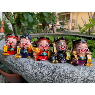 畫意坊 Q版五路財神爺公仔擺飾 招財進寶 店鋪開業/辦公室/客廳/玄關擺飾, 五尊各一