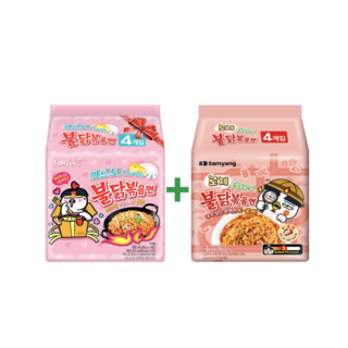 불닭볶음면 까르보 로제 8봉 캠핑 특별기획 선물세트, 1세트