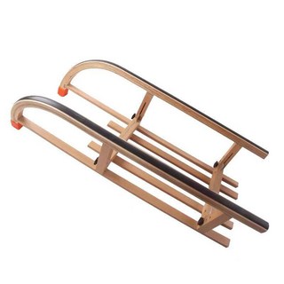 눈썰매 접이식 나무썰매 나무 원목 상품 얼음 스케이트 주황색 눈 등받이 겨울 오렌지, 1개, 기본 색상