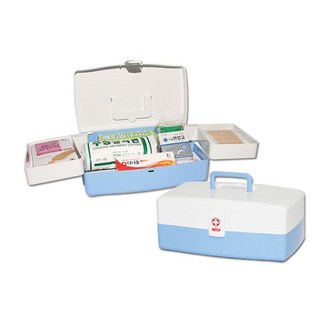 사무실 구급비상약품 응급약품상자(4호) 지하철역 필수품, 1개