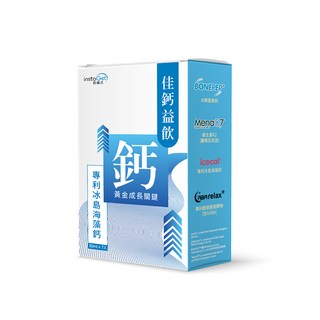 instaGet 佳鈣益飲 專利冰島海藻鈣 維生素K2 30ml x 7入, 7個