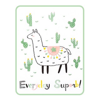 BABYMUFFIN 雙面防水保潔墊 嬰兒遊戲地墊, 1個, 羊駝