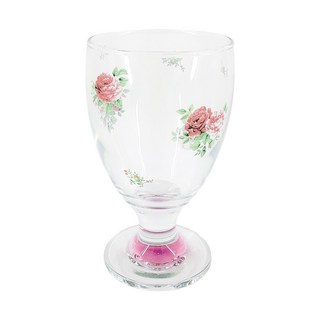 復古家 日本製田園鄉村玫瑰玻璃杯酒杯香檳杯紅酒杯(230ml)(特價), 1個, 230ml
