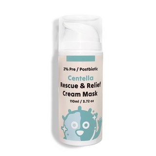 ELLO.積雪草救援舒緩乳霜面膜，深層保濕修復，敏感肌適用, 1組, 1入