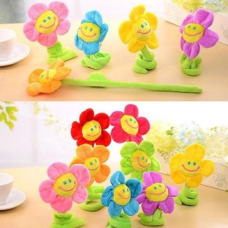 스마일 꽃인형32cm/플라워봉제/꽃다발/선물/우정꽃/생일꽃/커튼홀더, 스마일꽃인형 그린, 1개