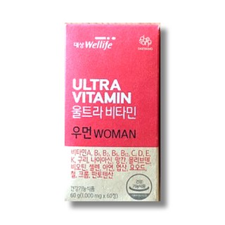 대상웰라이프 울트라비타민 우먼 1000mg 60정, 1개