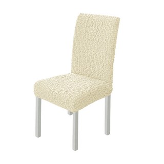 1+1 고탄력 스판 식탁 의자커버 덮개 2p 식당 카폐 사무실 사계절 체어 의자카바, 2개, 아이보리