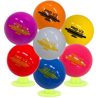 나사레 경기용 파크골프공 3피스 잔디에서 잘보이는 선명한 색감 경기용공 1개 보라/노랑/빨강/오렌지/핑크/화이트 택1, 보라